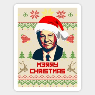 Boris Yeltsin Merry Christmas Sticker